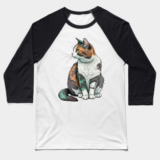 Cat Lady Beautiful - Cat Faces Cute Girls Womens Baseball T-Shirt